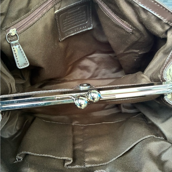 COACH BAG,Coach Brown and Tan Signature Shoulder Bag - Picture 13 of 16
